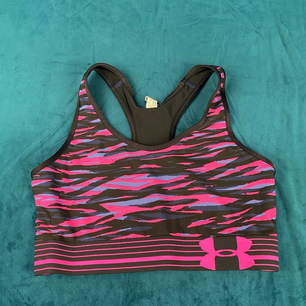 Under Armour Mid Impact Printed Sports Bra